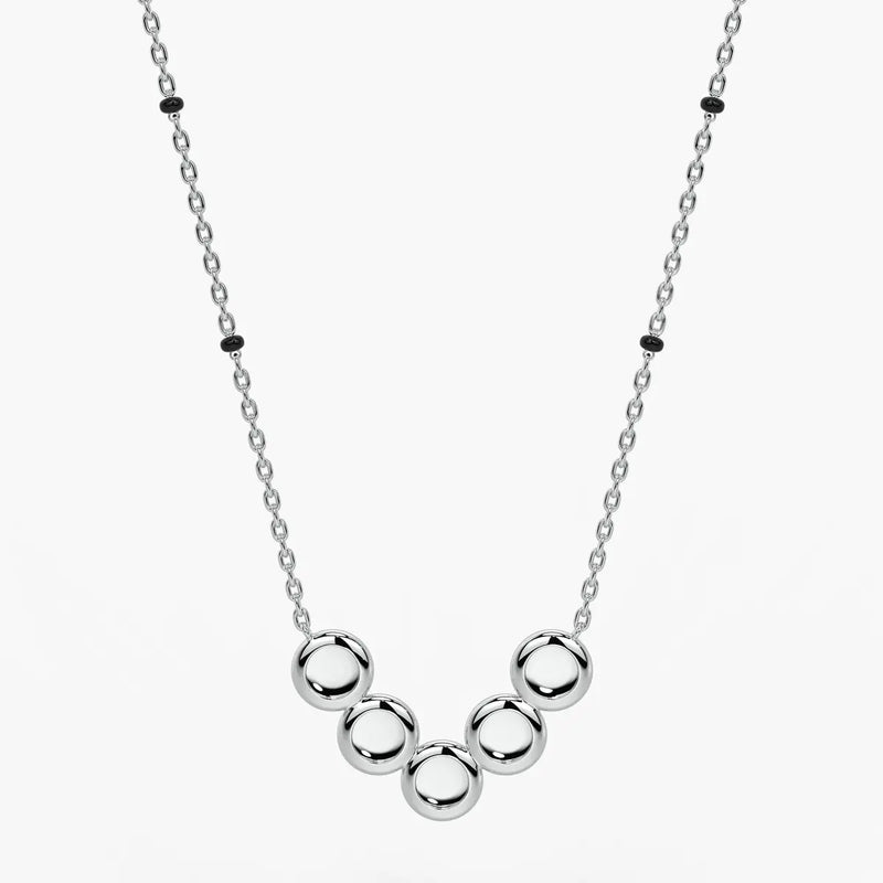 Five Disc Curve Mangalsutra