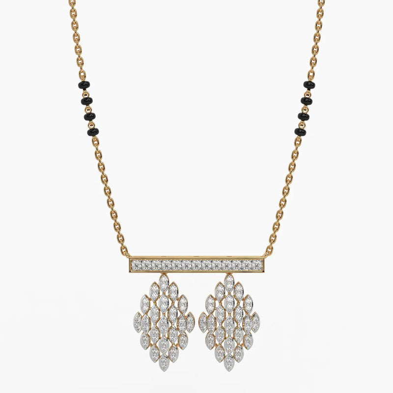 Geo Grid Mangalsutra Set
