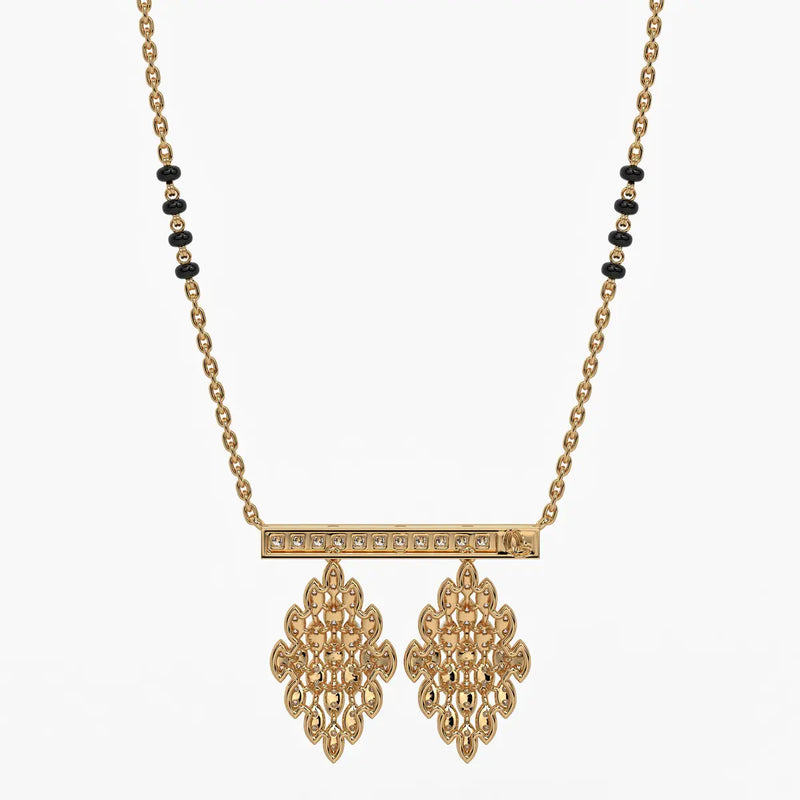Geo Grid Mangalsutra Set
