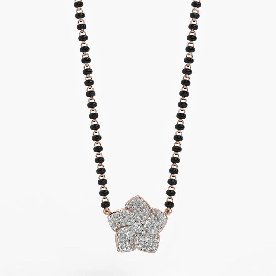 Modish Leaf Mangalsutra Set