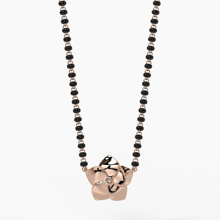 Modish Leaf Mangalsutra Set