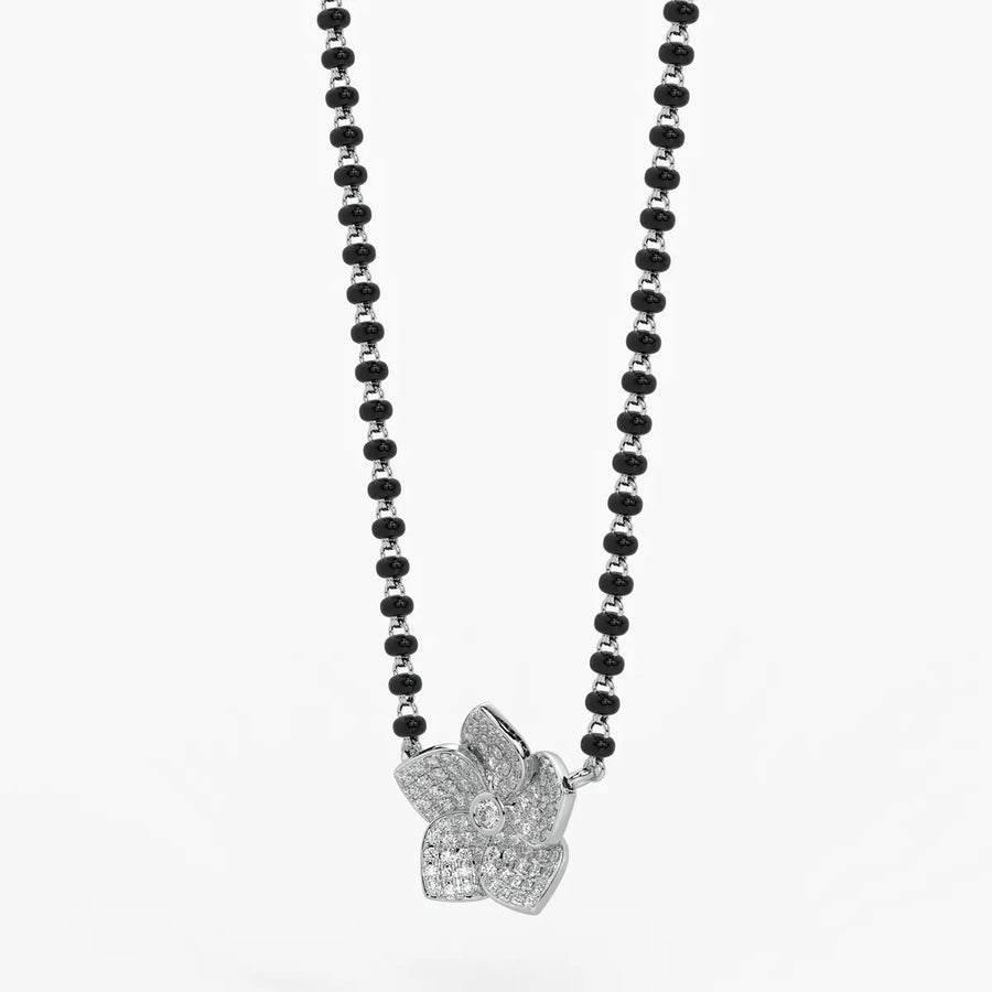 Modish Leaf Mangalsutra Set
