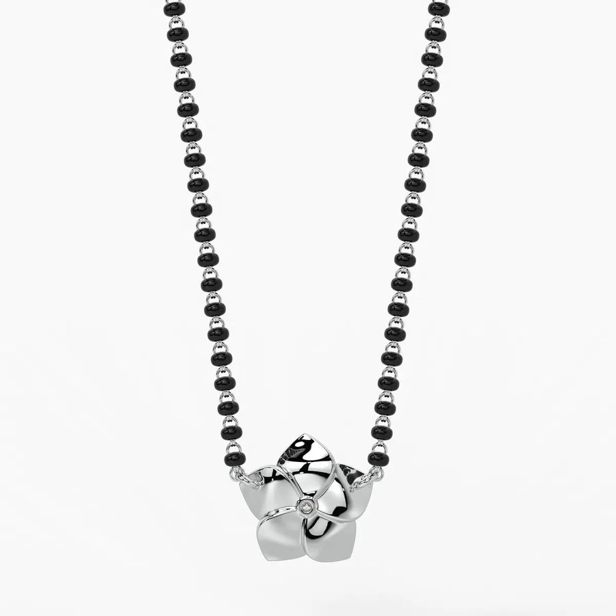 Modish Leaf Mangalsutra Set
