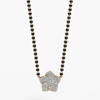 Modish Leaf Mangalsutra Set