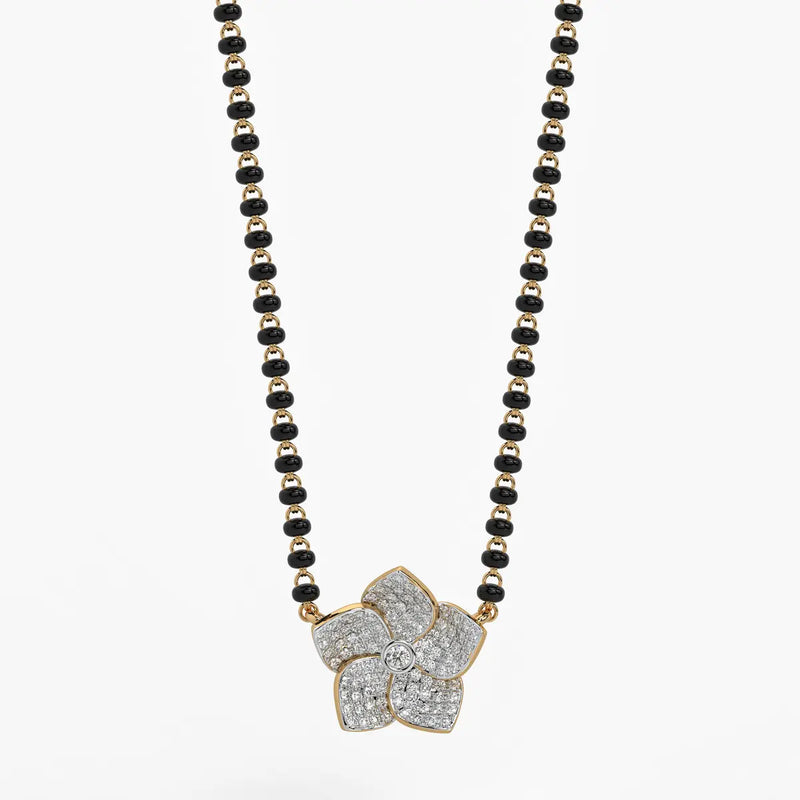 Modish Leaf Mangalsutra Set