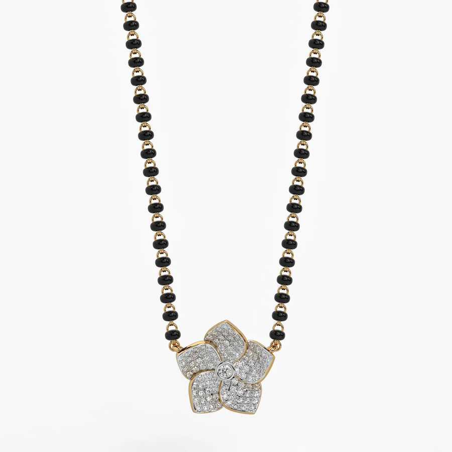 Modish Leaf Mangalsutra Set