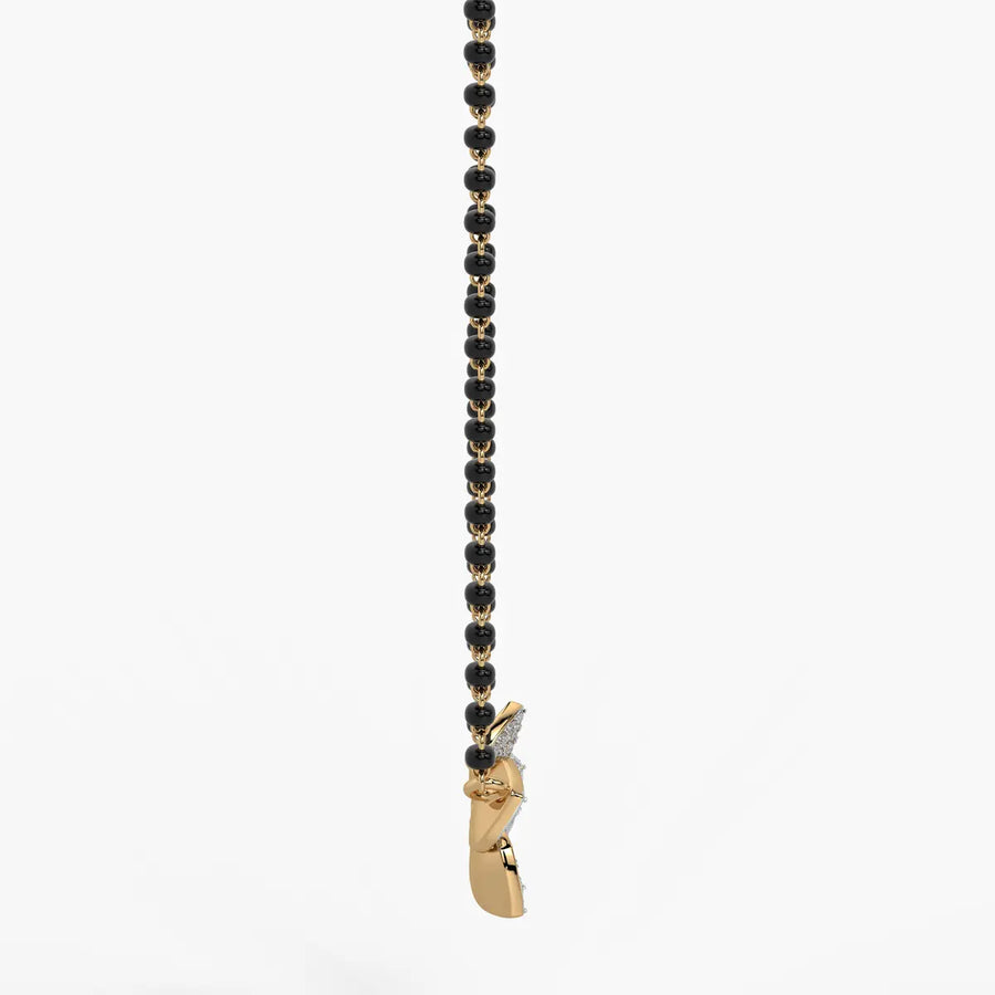 Modish Leaf Mangalsutra Set