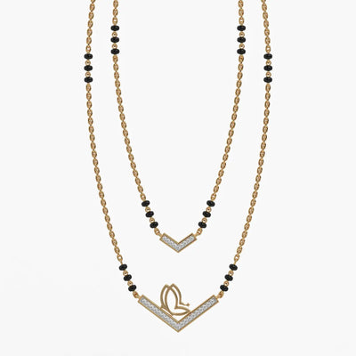 Twin Chevron Luxe Mangalsutra