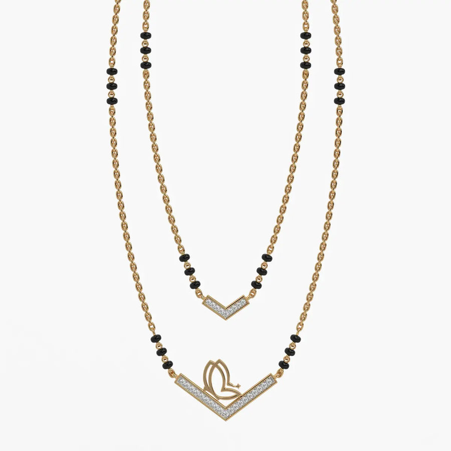 Twin Chevron Luxe Mangalsutra