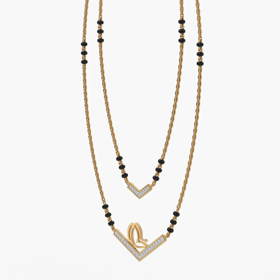 Twin Chevron Luxe Mangalsutra