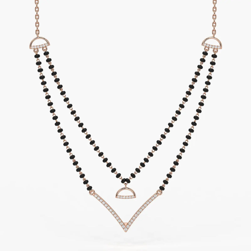 Floating V Accent Mangalsutra