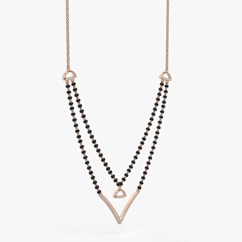 Floating V Accent Mangalsutra