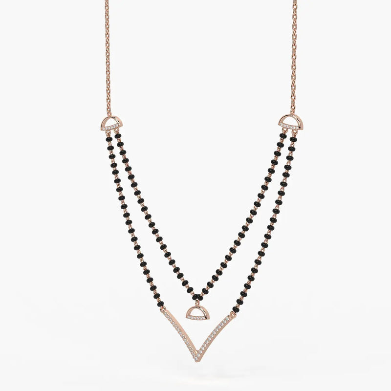 Floating V Accent Mangalsutra