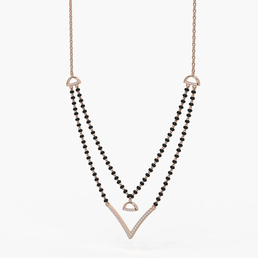 Floating V Accent Mangalsutra