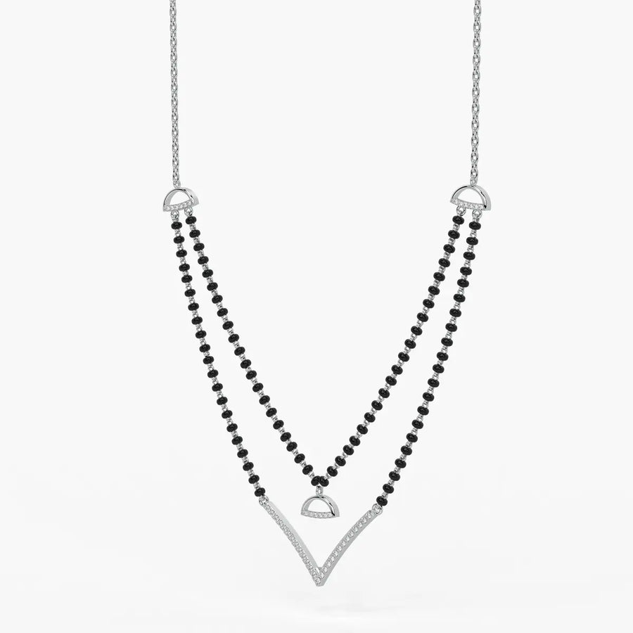 Floating V Accent Mangalsutra