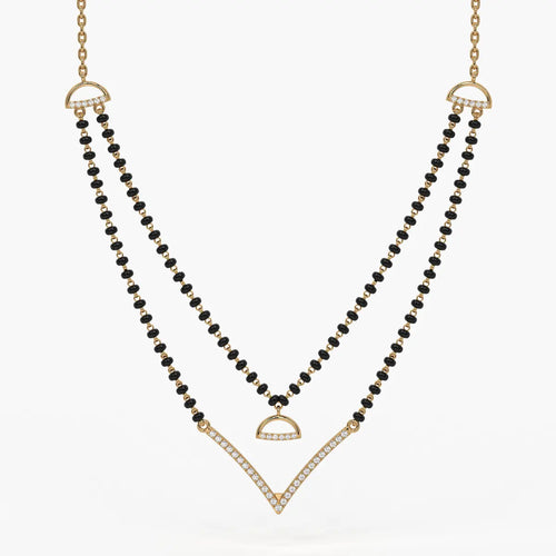 Floating V Accent Mangalsutra