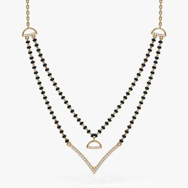 Floating V Accent Mangalsutra