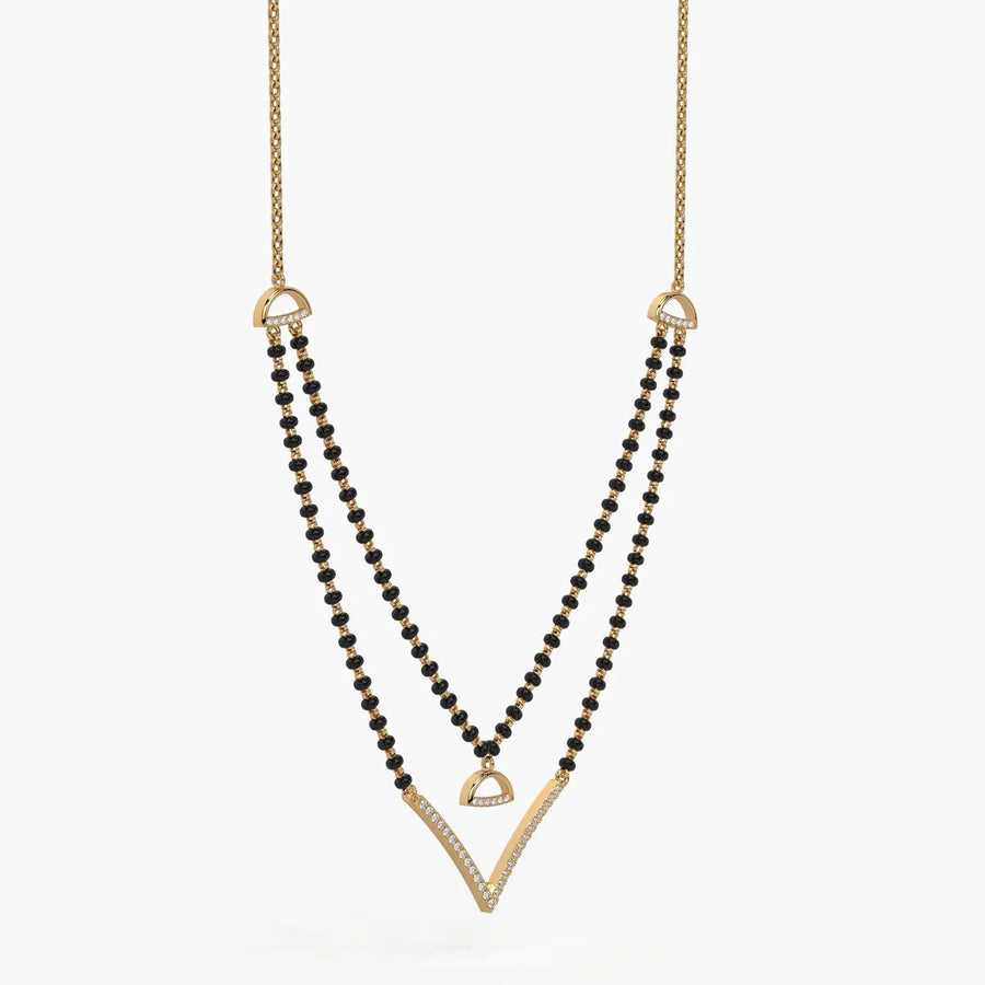 Floating V Accent Mangalsutra