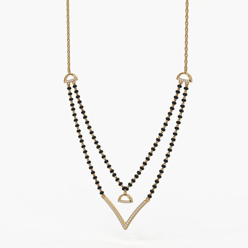 Floating V Accent Mangalsutra