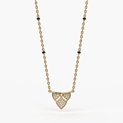 Chevron Shield Pendant Mangalsutra