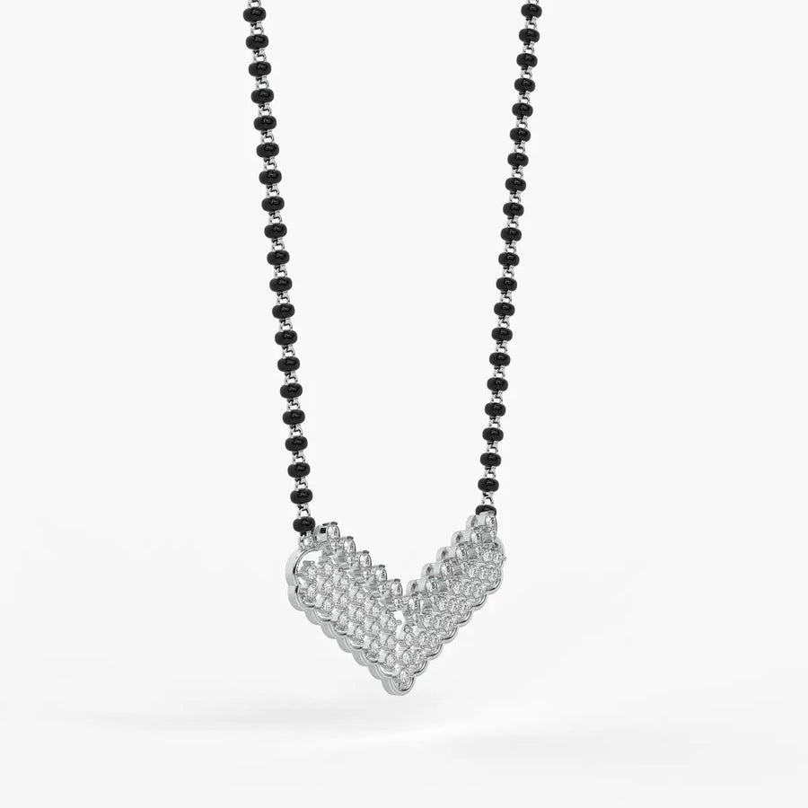 Chevron Cluster Mangalsutra Necklace