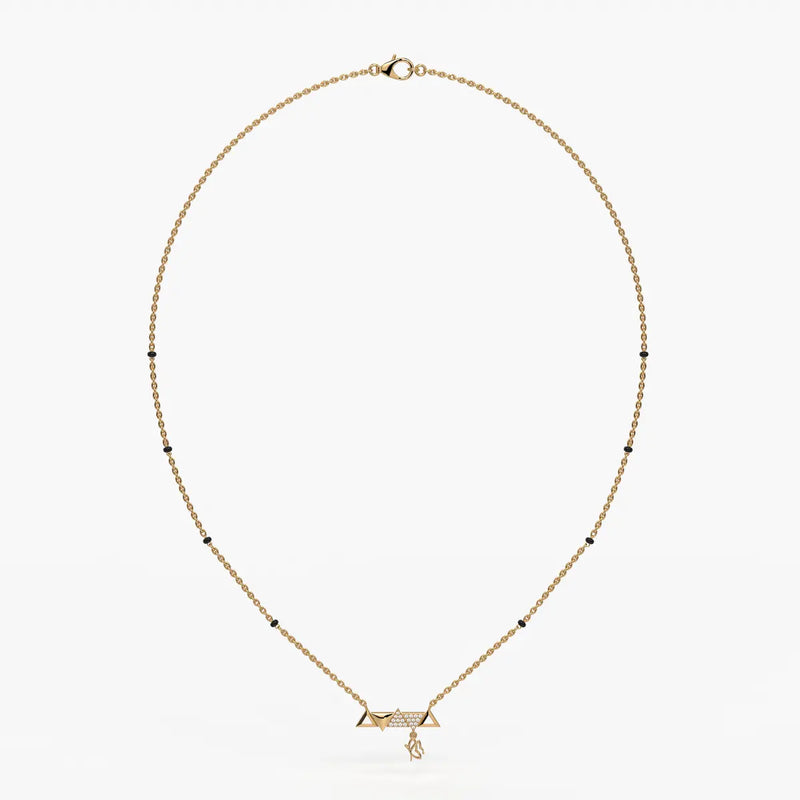 Triovelle Diamond Glyph Mangalsutra