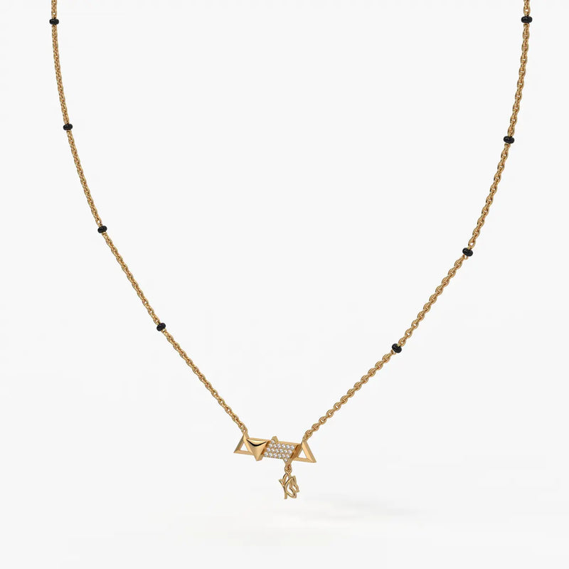 Triovelle Diamond Glyph Mangalsutra