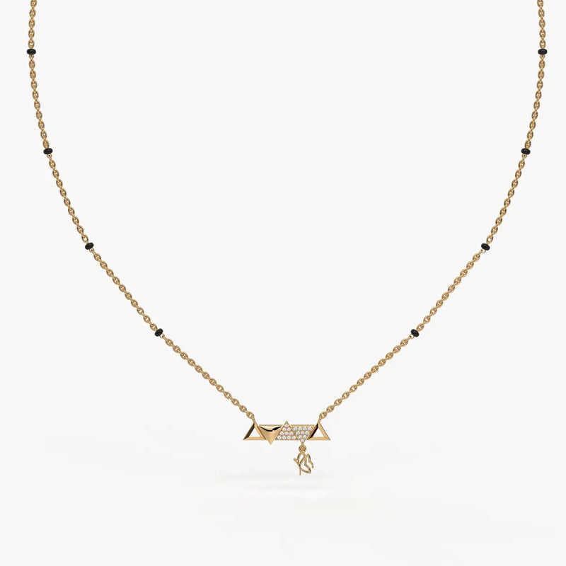 Triovelle Diamond Glyph Mangalsutra