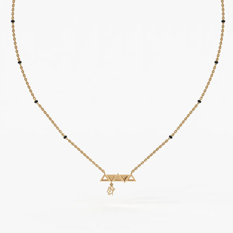 Triovelle Diamond Glyph Mangalsutra