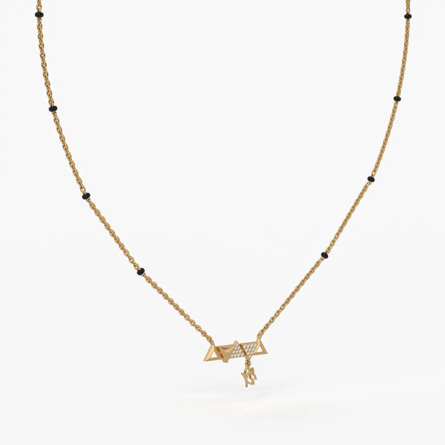 Triovelle Diamond Glyph Mangalsutra