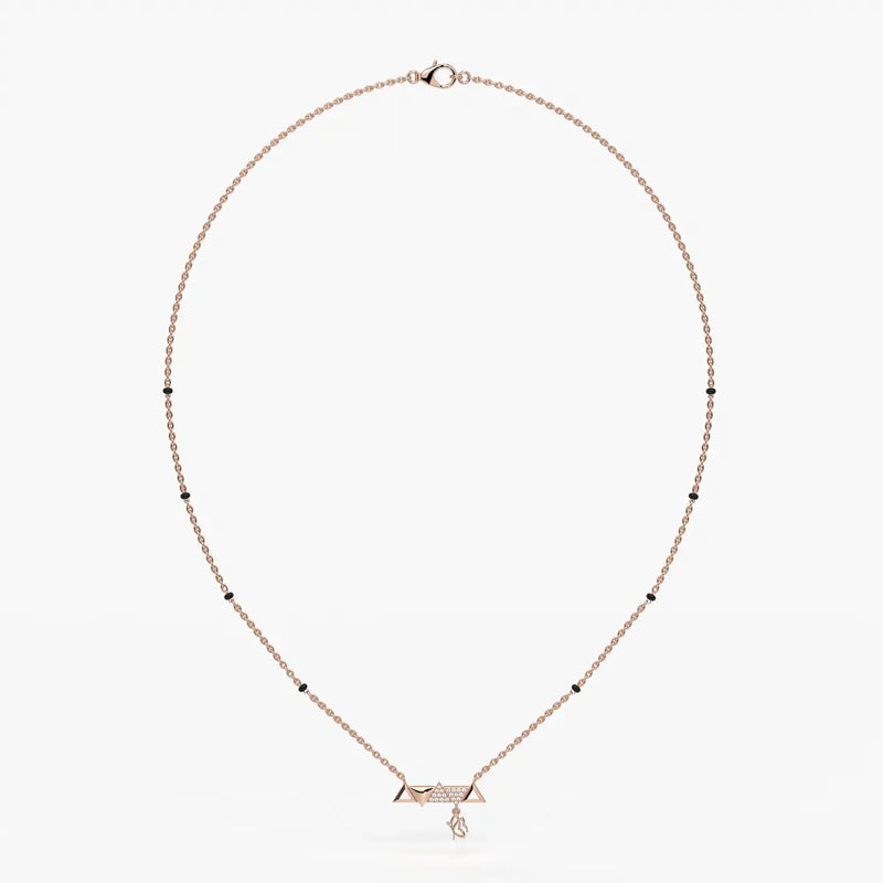 Triovelle Diamond Glyph Mangalsutra