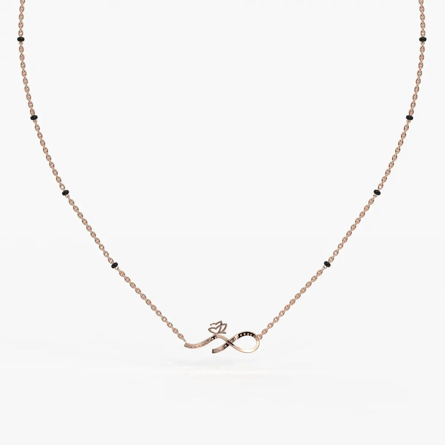 Inflore Diamond Infinity Mangalsutra