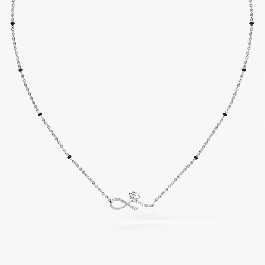 Inflore Diamond Infinity Mangalsutra