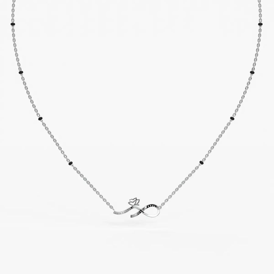 Inflore Diamond Infinity Mangalsutra