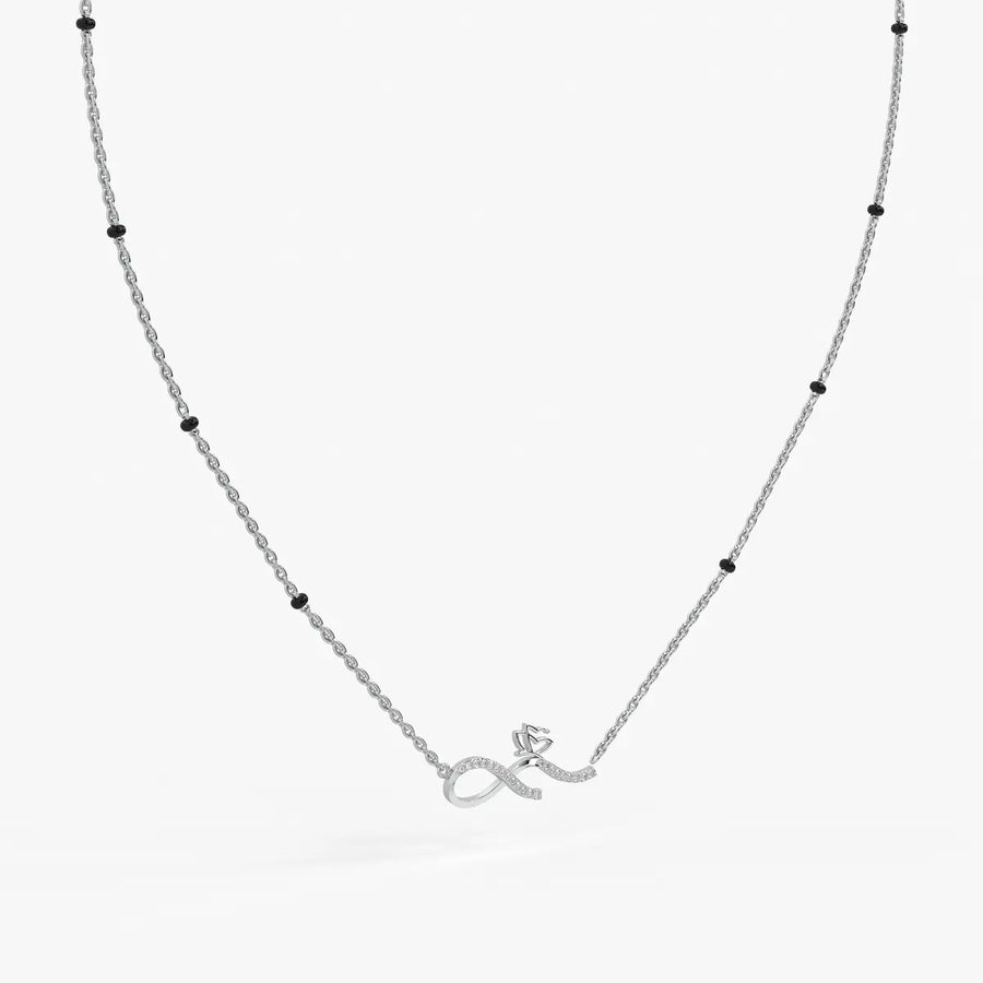Inflore Diamond Infinity Mangalsutra