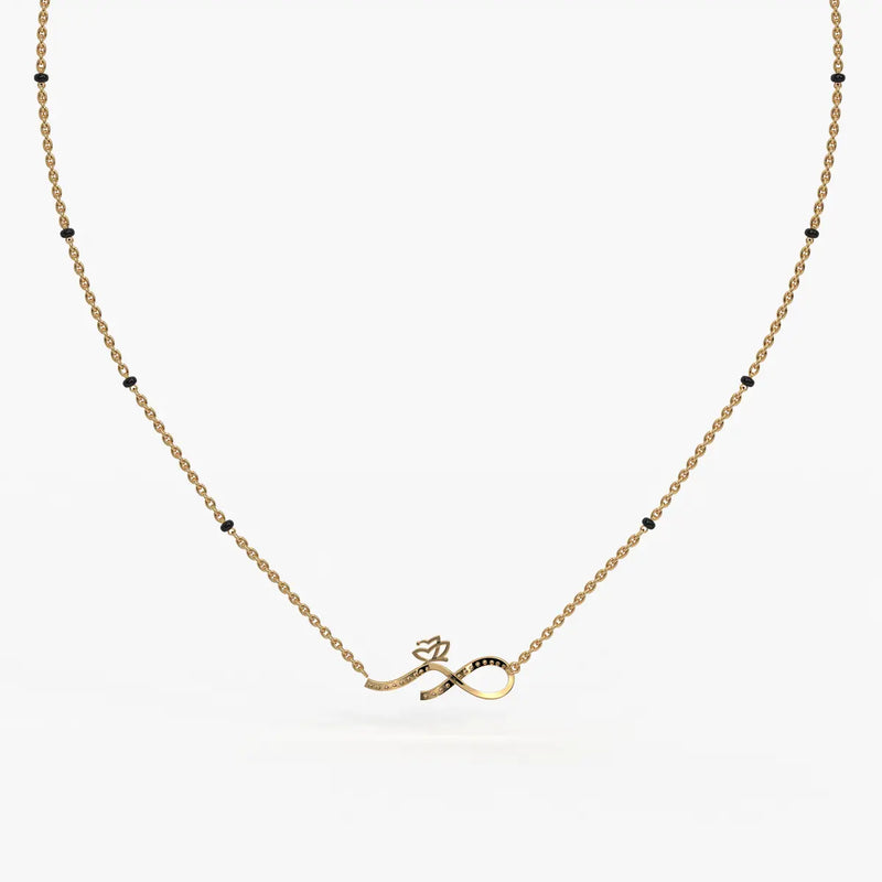Inflore Diamond Infinity Mangalsutra