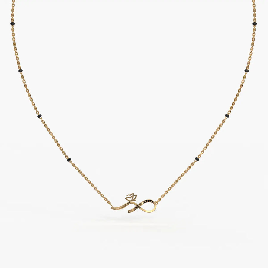 Inflore Diamond Infinity Mangalsutra