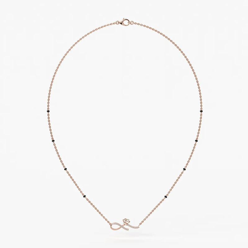 Inflore Diamond Infinity Mangalsutra