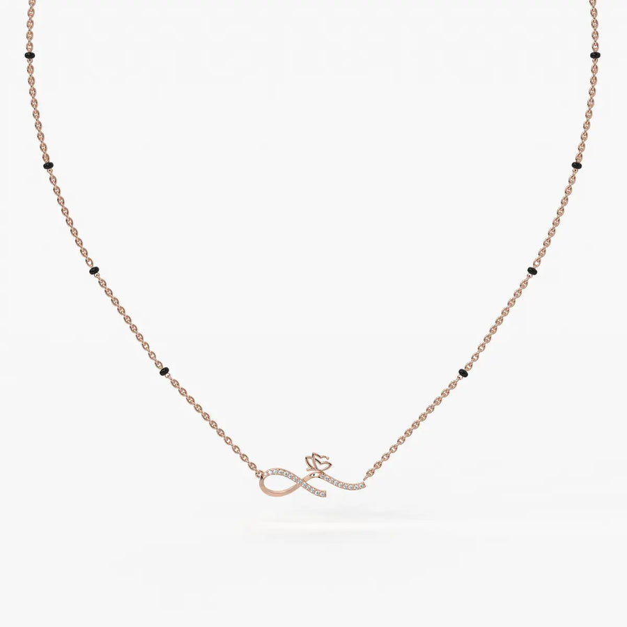 Inflore Diamond Infinity Mangalsutra