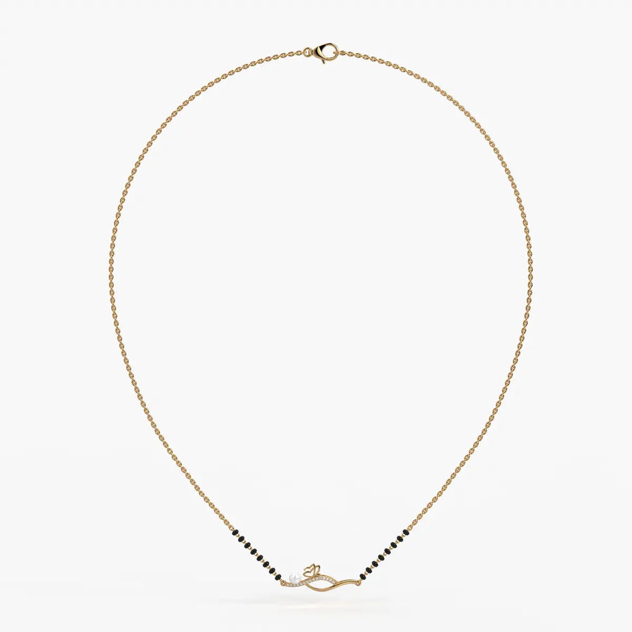 Pearl Bloom Wave Mangalsutra