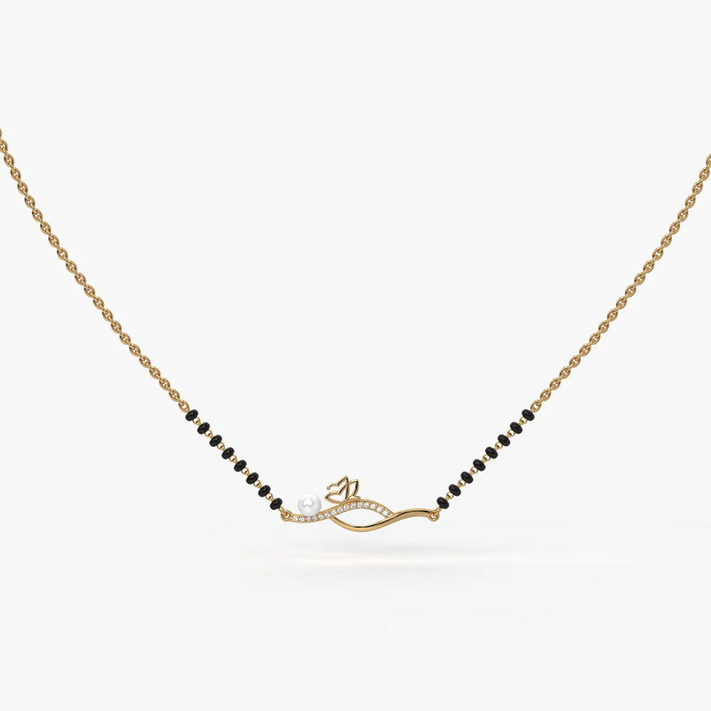 Pearl Bloom Wave Mangalsutra