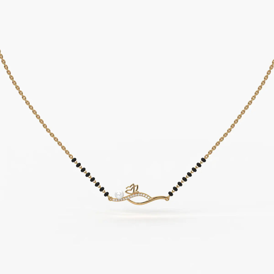 Pearl Bloom Wave Mangalsutra