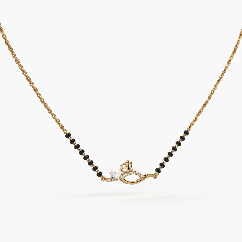Pearl Bloom Wave Mangalsutra