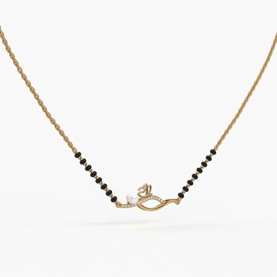 Pearl Bloom Wave Mangalsutra