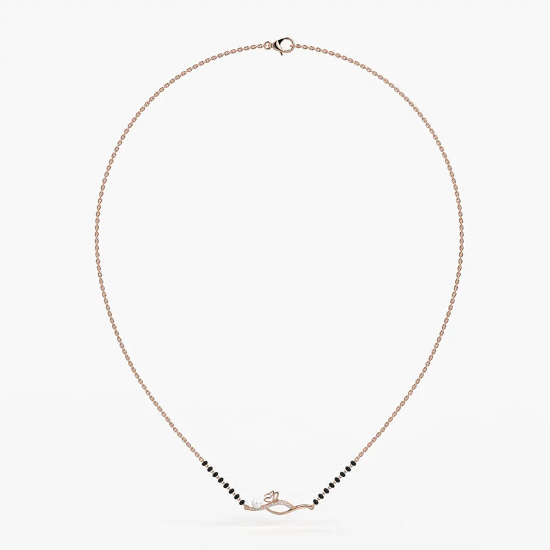 Pearl Bloom Wave Mangalsutra
