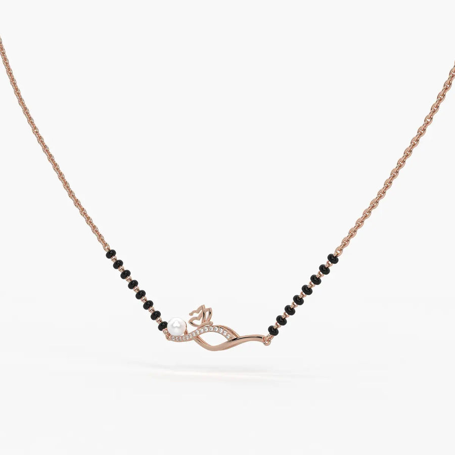 Pearl Bloom Wave Mangalsutra