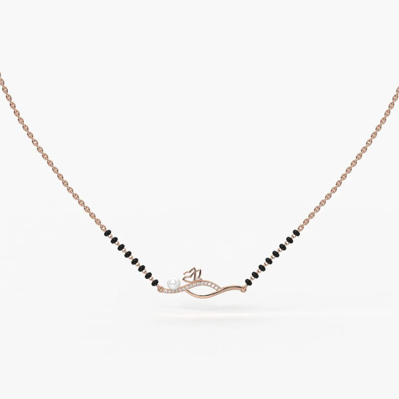 Pearl Bloom Wave Mangalsutra