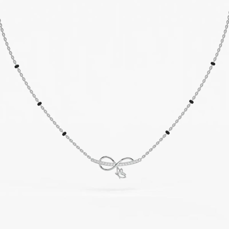 Luvirelle Diamond Bowdrop Mangalsutra Necklace