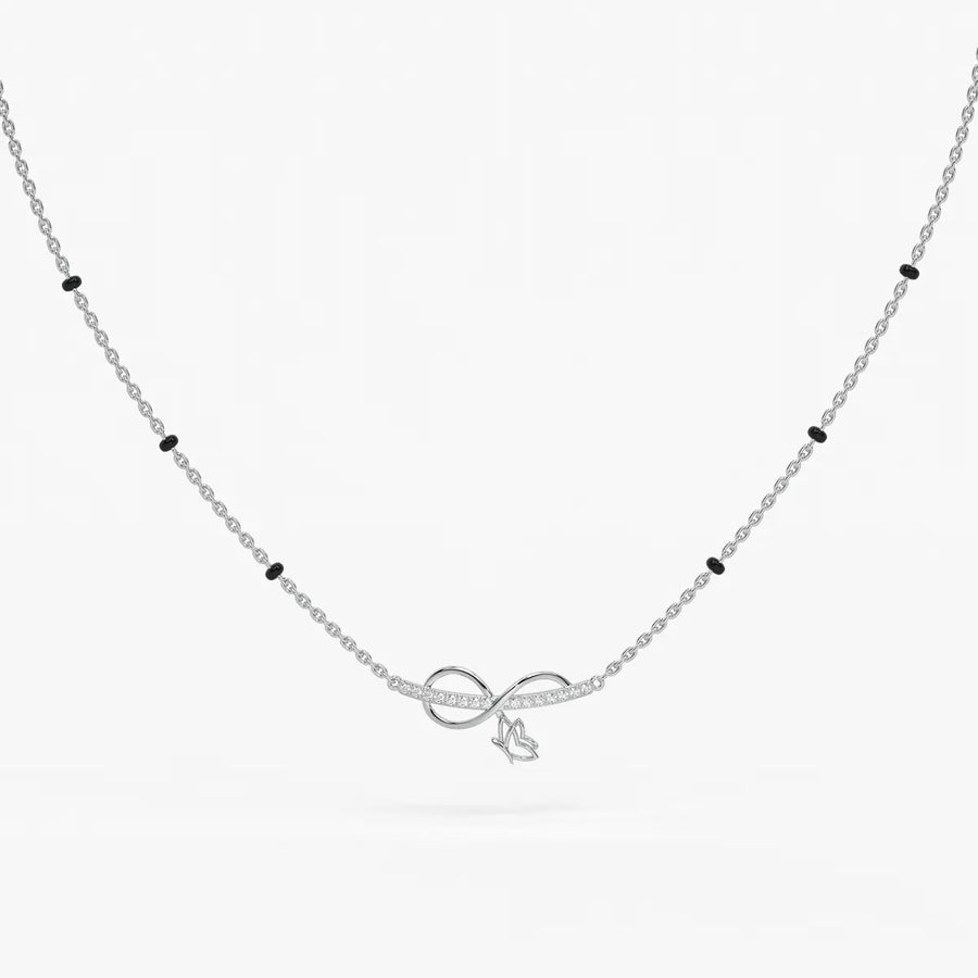 Luvirelle Diamond Bowdrop Mangalsutra Necklace
