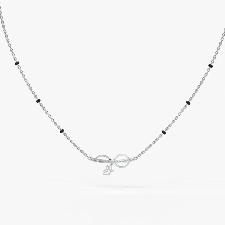 Luvirelle Diamond Bowdrop Mangalsutra Necklace